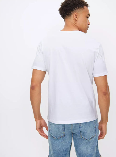 Tu White Abstract Eternal Summer Print Mens T-Shirt