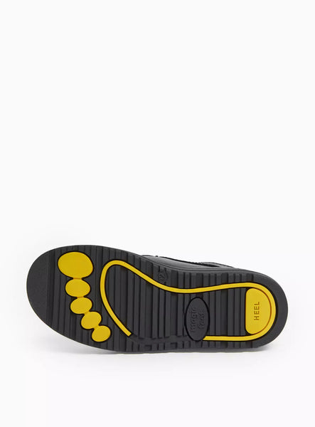 Tu Magic Feet Black Leather Loafer Boys School Shoes