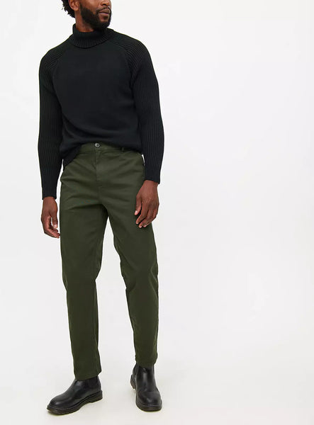 Tu Khaki Regular Fit Stretch Mens Chinos Trousers