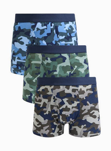 Tu 3 Pack Camo Mens Boxers