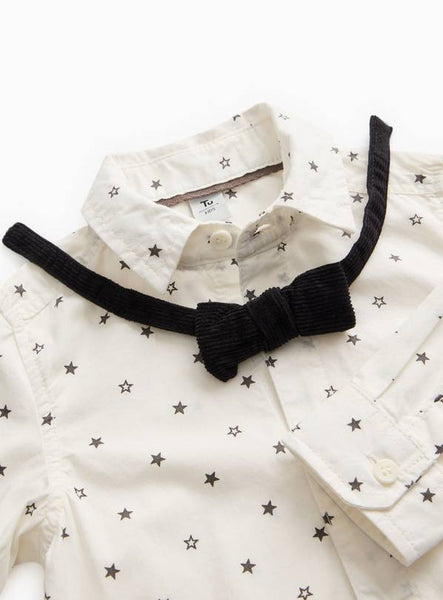 Tu Bow Tie, Shirt & Corduroy Trousers 3-Piece Younger Boys Set
