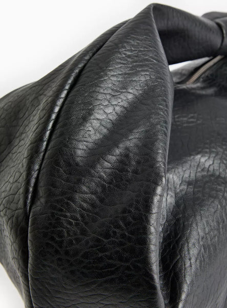 Tu Black Faux Leather Slouch Half Moon Womens Bag