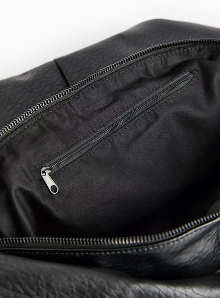 Tu Black Faux Leather Slouch Half Moon Womens Bag