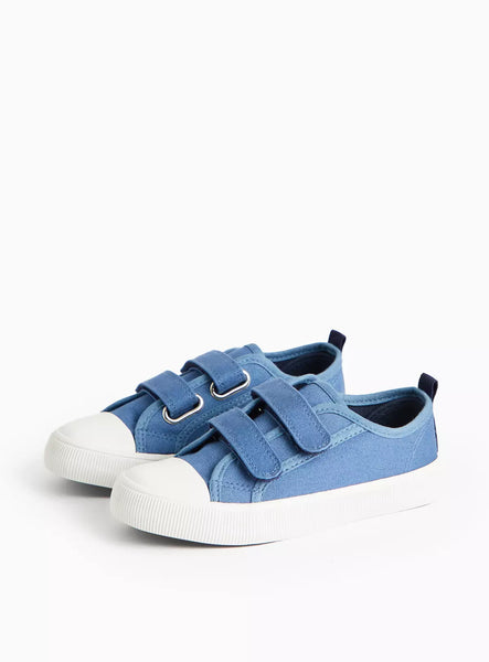 Tu Navy Core Twin Strap Younger Boys Trainers