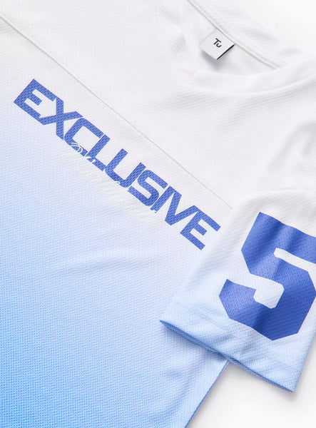 Tu Blue Ombre Exclusive Worldwide Football Older Boys T-Shirt