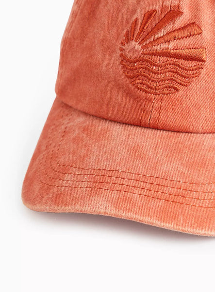 Tu Embroidered Red Mens Face Cap