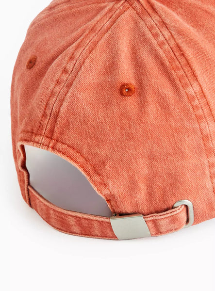 Tu Embroidered Red Mens Face Cap