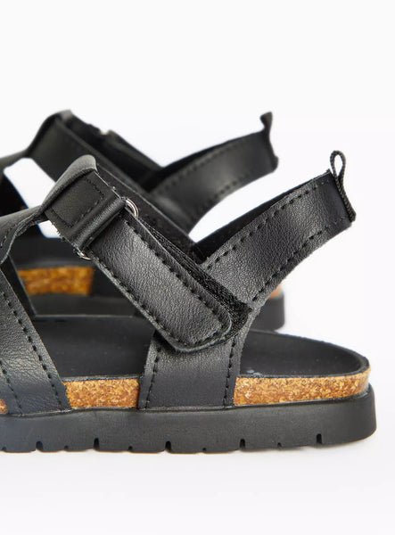 Tu Black Taped Fisherman Boys Sandals