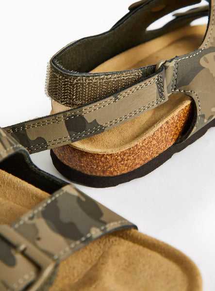 Tu Camo Footbed Younger Boys Sandals