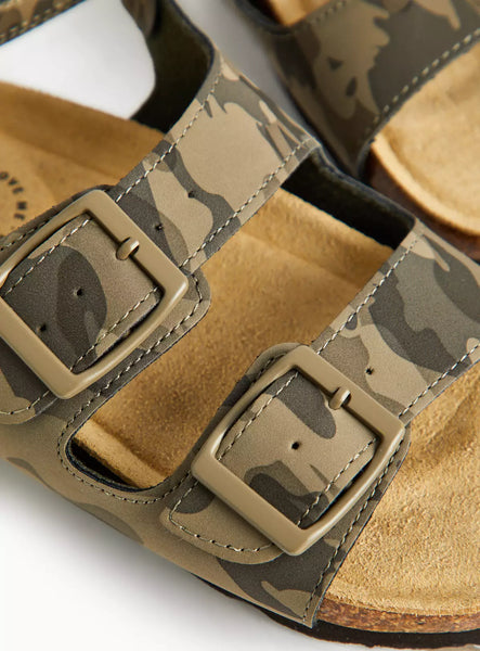 Tu Camo Footbed Younger Boys Sandals