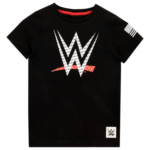 WWE Black Younger Boys T-Shirt