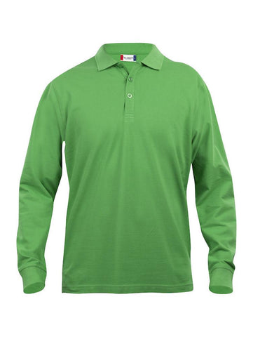 Clique Mens Classic Cotton Lincoln Apple Green Polo Shirt - Stockpoint Apparel Outlet