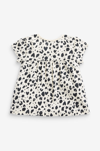 Next Monochrome Cotton Baby Girls Top - Stockpoint Apparel Outlet