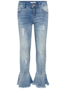Name it Girls Polly DnMally Blue Flared Younger Girls Jeans - Stockpoint Apparel Outlet