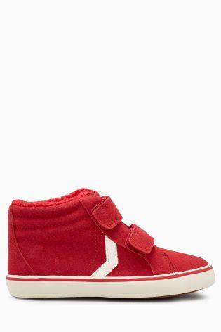 Next Younger Boys Red High Top Skate Chukka Boots