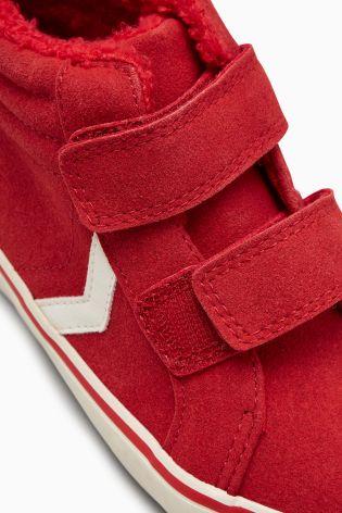 Next Younger Boys Red High Top Skate Chukka Boots