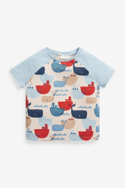 Next 2 Pack Organic Cotton Dinosaur Stretch Baby Boys T-Shirts - Stockpoint Apparel Outlet