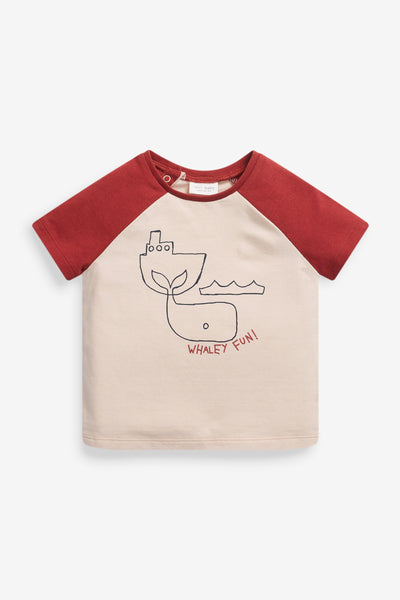 Next 2 Pack Organic Cotton Dinosaur Stretch Baby Boys T-Shirts - Stockpoint Apparel Outlet