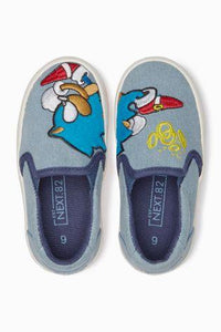 Next Older Boys Chambray Sonic The Hedgehog Slip-Ons - Stockpoint Apparel Outlet