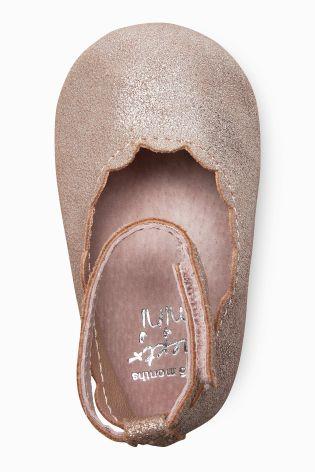 Next Baby Girls Pink Mary Jane Pram Shoes - Stockpoint Apparel Outlet