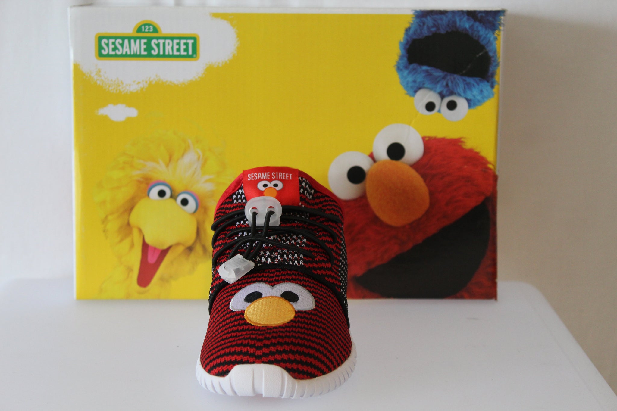 Sesame Street Boy Elmo Sneakers, Red - Stockpoint Apparel Outlet