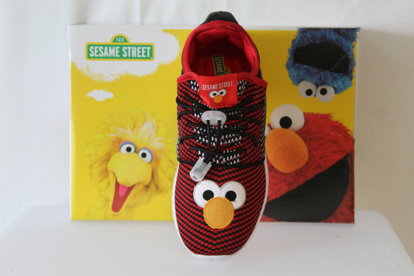 Sesame Street Boy Elmo Sneakers, Red - Stockpoint Apparel Outlet