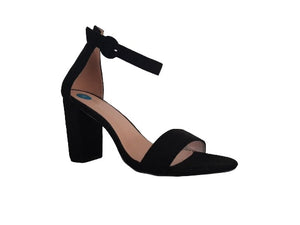 Bestelle Black Ankle Strap Womems Heels - Stockpoint Apparel Outlet