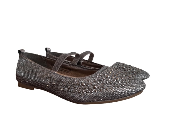F&F Embellished Stone Older Girls Party Shoes - Stockpoint Apparel Outlet