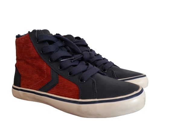 Next Rust Lace-Up Older Boys Hi-Tops - Stockpoint Apparel Outlet