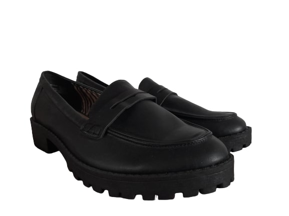 F&F Black Chunky Womens / Girls Shoes - Stockpoint Apparel Outlet