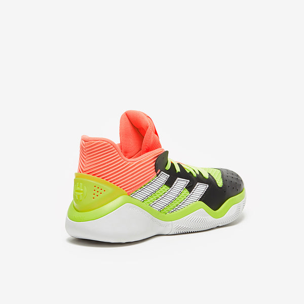 Adidas Core Black & Signal Coral Harden Stepback Mens Sneakers - Stockpoint Apparel Outlet