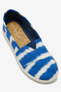 Next Blue Tie Dye Slip-On Canvas Girls Pumps - Stockpoint Apparel Outlet