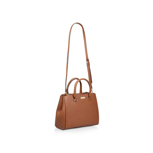 Kurt Geiger Tan Denny Dbl Zip Compartment Womens Tote Bag - Stockpoint Apparel Outlet