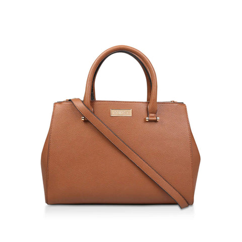 Kurt Geiger Tan Denny Dbl Zip Compartment Womens Tote Bag - Stockpoint Apparel Outlet