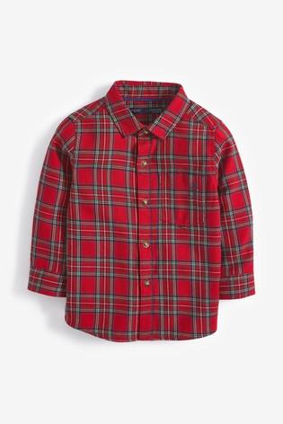 Next Red Check Baby Boys Shirt - Stockpoint Apparel Outlet