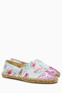 Cath Kidston Womens/Girls Watermelons Glittery Espadrilles