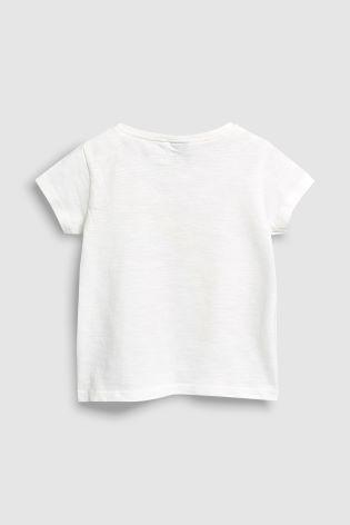 Next Baby Girls White Rainbow T-Shirt   