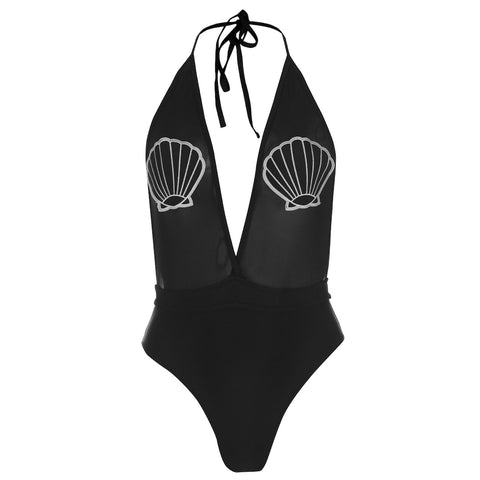 Golddigga Shell Badge Womens Swimsuit - Stockpoint Apparel Outlet