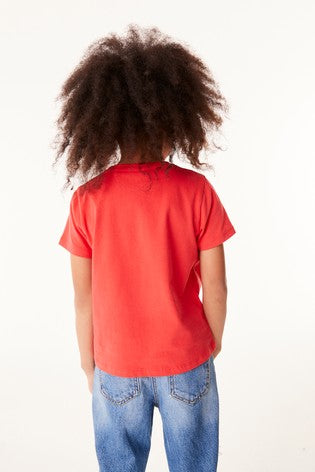 Next Red Relaxed Basic Older Girls T-Shirt - Stockpoint Apparel Outlet