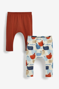 Next Blue 2 Pack Whale Younger Boys Leggings - Stockpoint Apparel Outlet