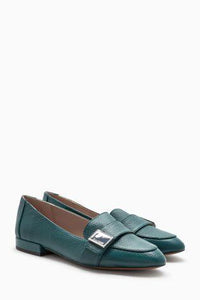 Next Heritage Green Womens Loafers - Stockpoint Apparel Outlet