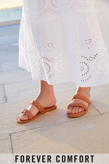 Womens Next Buy Forever Comfort® Plaited Mule Sandals – Stockpoint