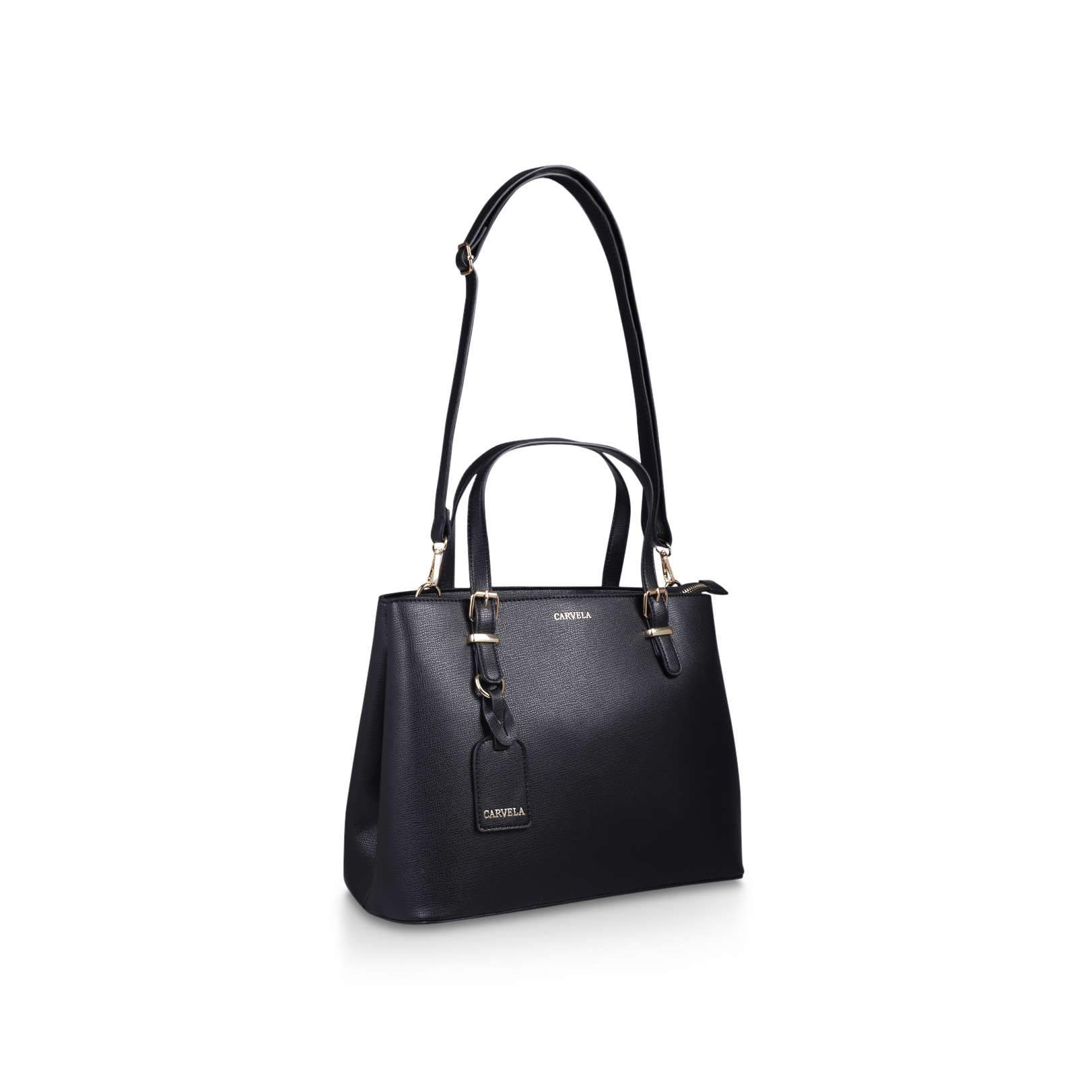 Kurt Geiger Black Hooper Slouch Womens Tote Bag Stockpoint