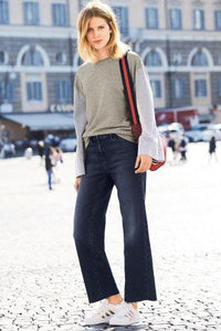 Next Dark Blue Wide Leg Womens Jeans - Stockpoint Apparel Outlet