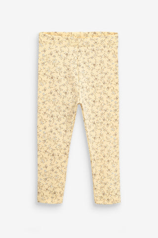 Next Yellow Ditsy All Over Print Younger Girls Leggings - Stockpoint Apparel Outlet