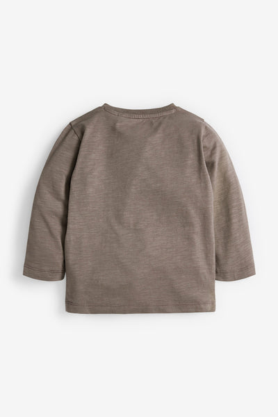 Next Mink Long Sleeve Plain Baby Boys T-Shirt - Stockpoint Apparel Outlet