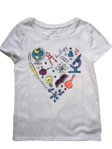 GAP "Biology" White T-Shirt - Stockpoint Apparel Outlet