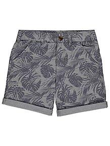 George Boys Tropical Grey Print Shorts