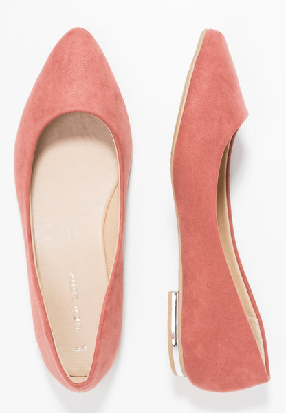 New Look Womens Kounting Pink Ballet Pumps - Stockpoint Apparel Outlet