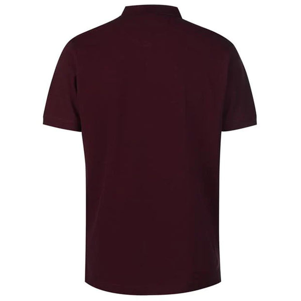 Pierre Cardin Plain Burgundy Mens Polo Shirt - Stockpoint Apparel Outlet